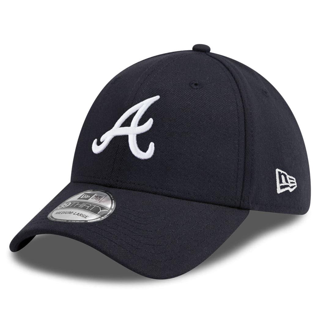 New Era Caps Atlanta Braves New Era MLB Team Classic 39THIRTY Curve Hat - Navy