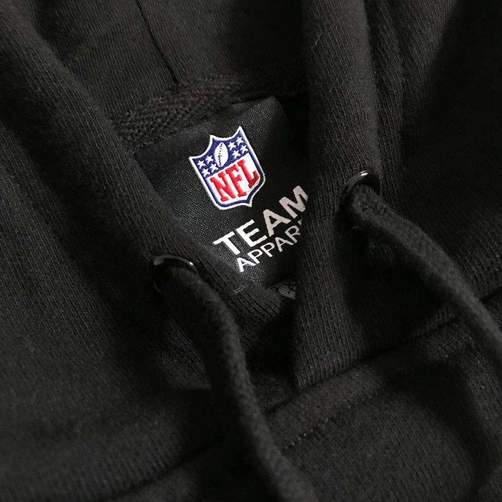 Majestic Athletic Jumpers Atlanta Falcons Majestic NFL Team Prism Logo Hoodie Jumper - Black