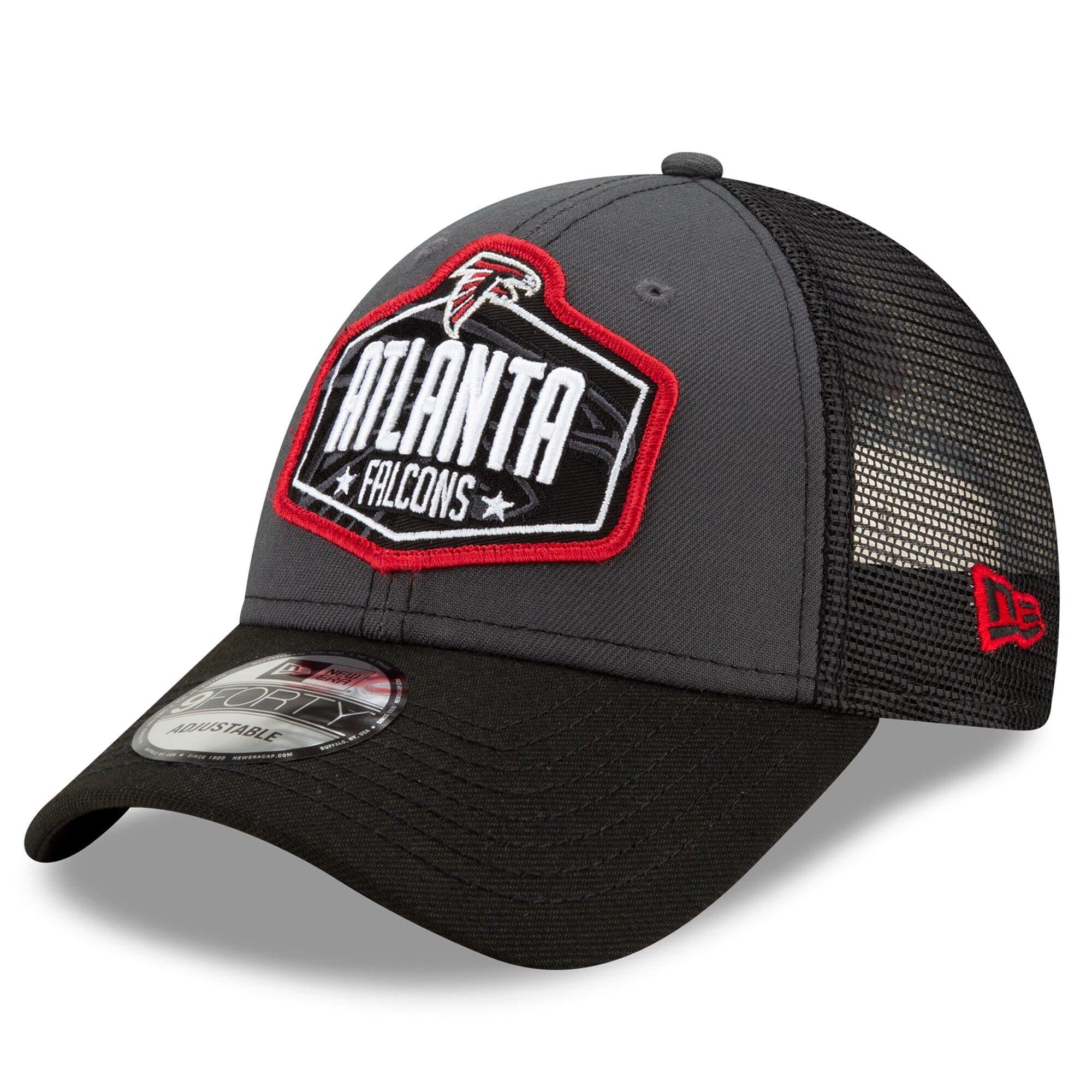 New Era Caps Atlanta Falcons New Era 2021 NFL Draft 9FORTY Snapback Curve Hat - Graphite