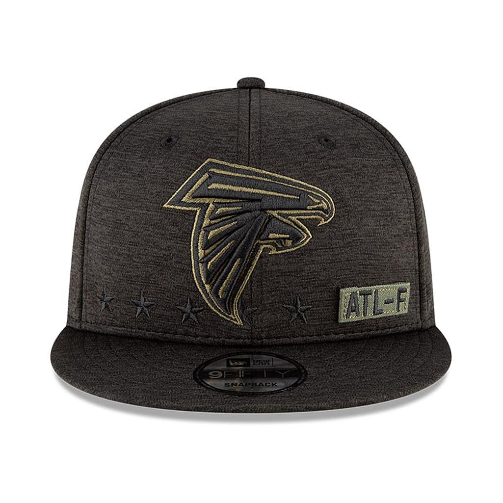 New Era Caps Atlanta Falcons New Era NFL 2020 Salute To Service 9FIFTY Snapback Hat - Black