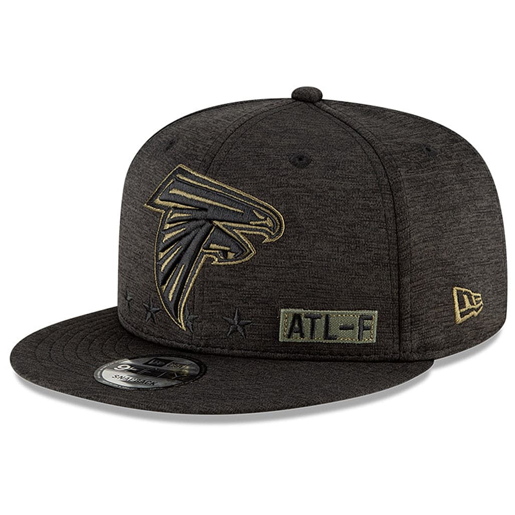 New Era Caps Atlanta Falcons New Era NFL 2020 Salute To Service 9FIFTY Snapback Hat - Black