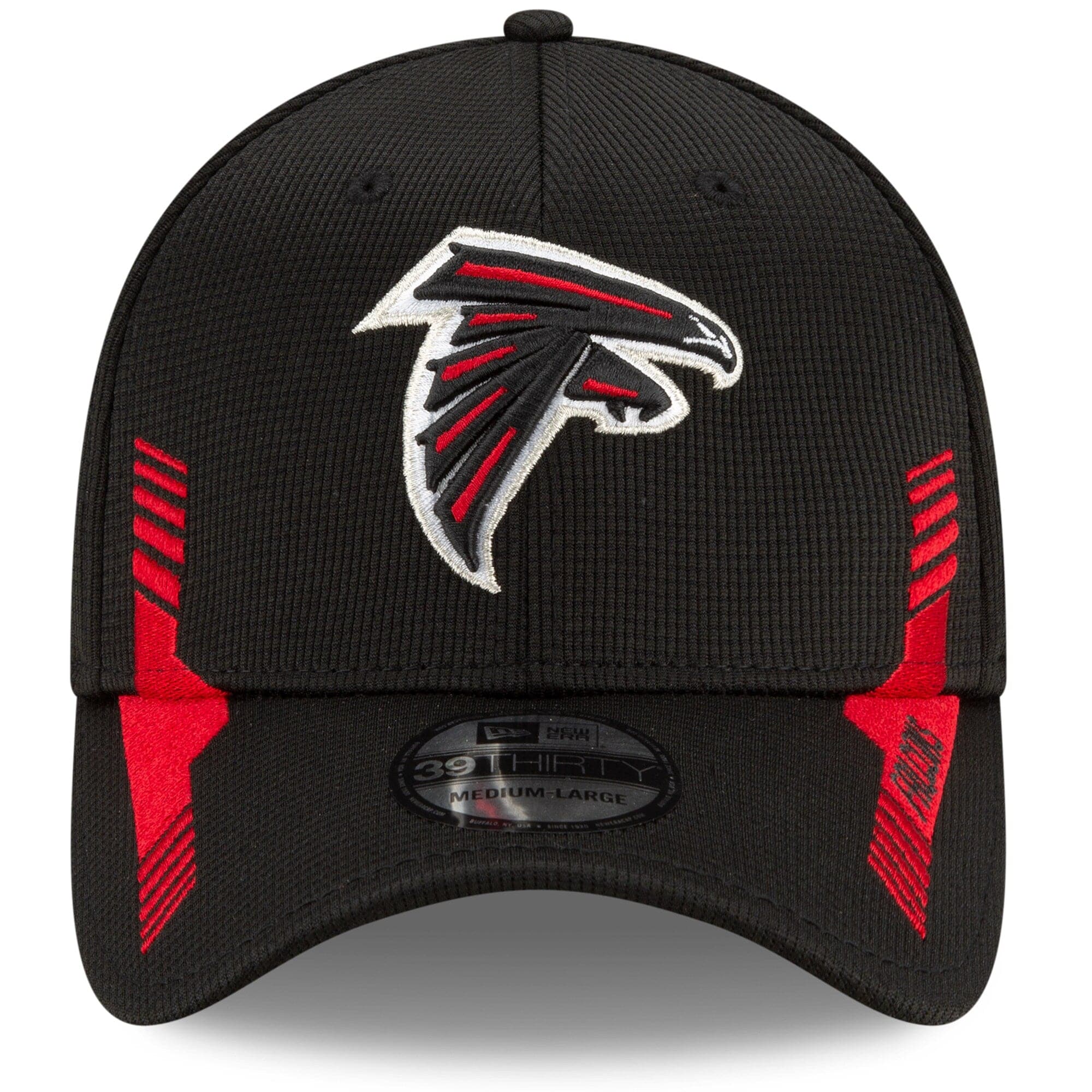 New Era Caps Atlanta Falcons New Era NFL 2021 Sideline Home 39THIRTY Flex Fit Hat - Black
