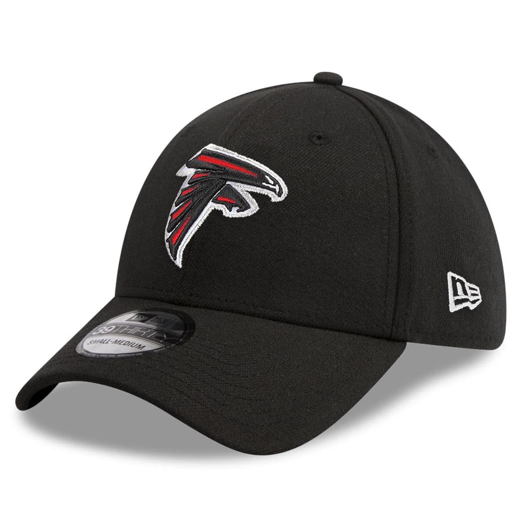 New Era Caps Atlanta Falcons New Era NFL Team 39THIRTY Flex Fit Curve Hat - Black