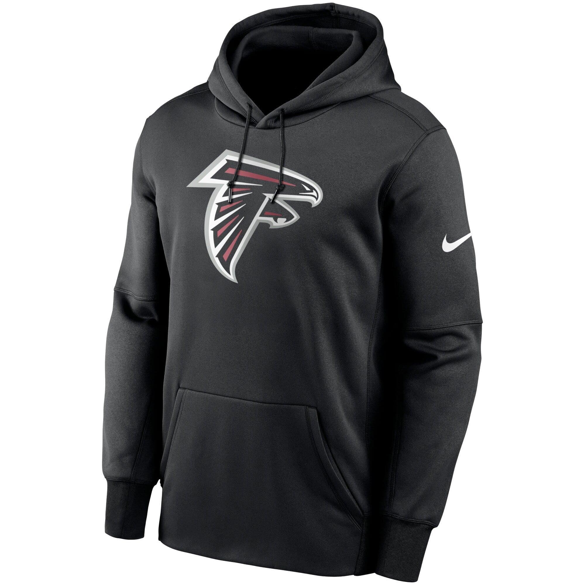 Nike Jumpers Atlanta Falcons Nike NFL Prime Logo Therma Hoodie Jumper - Black