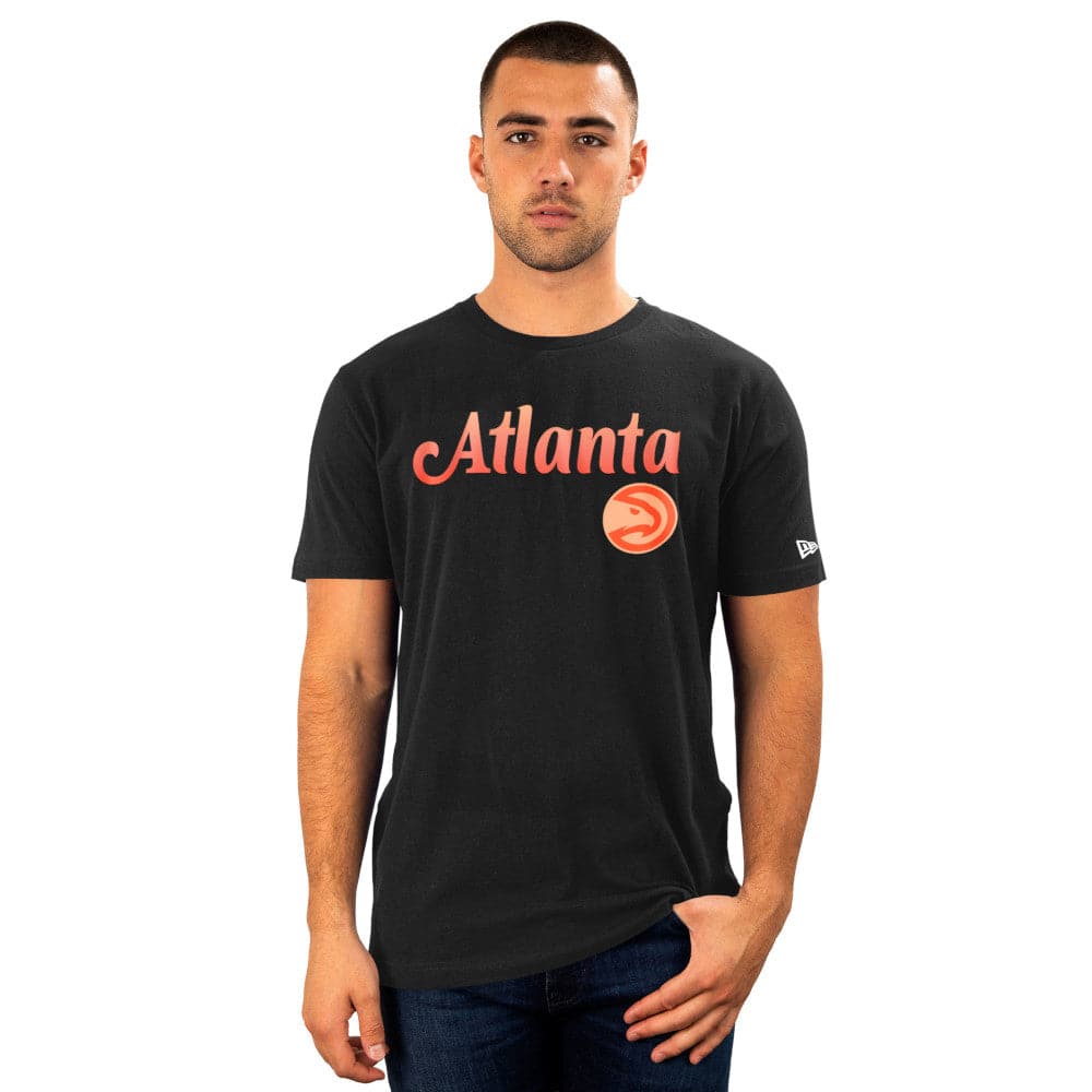 New Era T-Shirts Atlanta Hawks New Era NBA 22-23 City Edition T-Shirt - Black