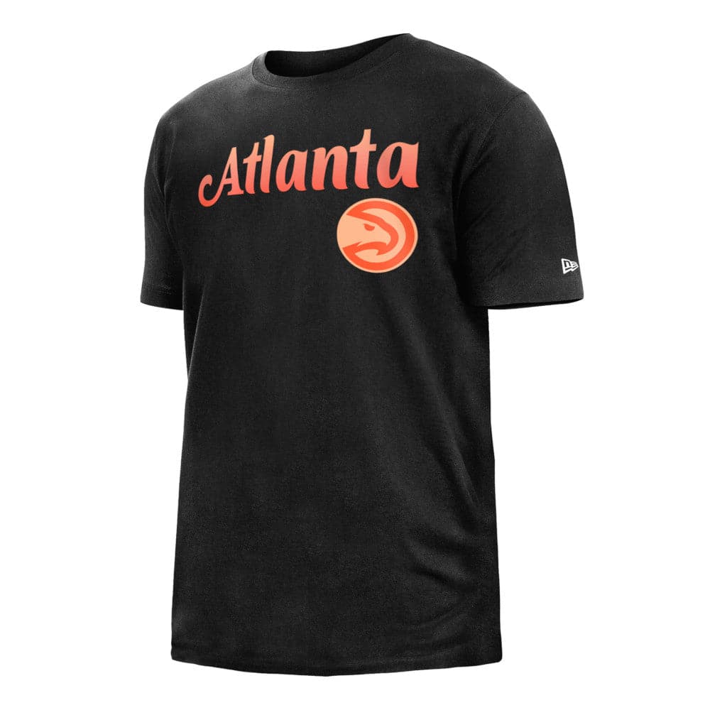 New Era T-Shirts Atlanta Hawks New Era NBA 22-23 City Edition T-Shirt - Black