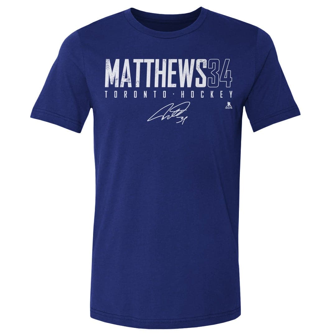 500 Level T-Shirts Auston Matthews Toronto Maple Leafs 500 Level NHL Elite T-Shirt - Blue
