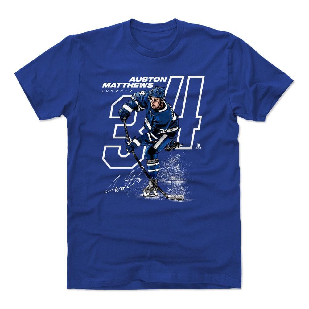 500 Level T-Shirts Auston Matthews Toronto Maple Leafs 500 Level NHL Offset T-Shirt - Blue