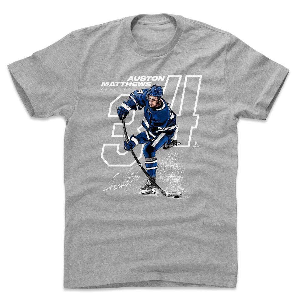 500 Level T-Shirts Auston Matthews Toronto Maple Leafs 500 Level NHL Offset T-Shirt - Grey