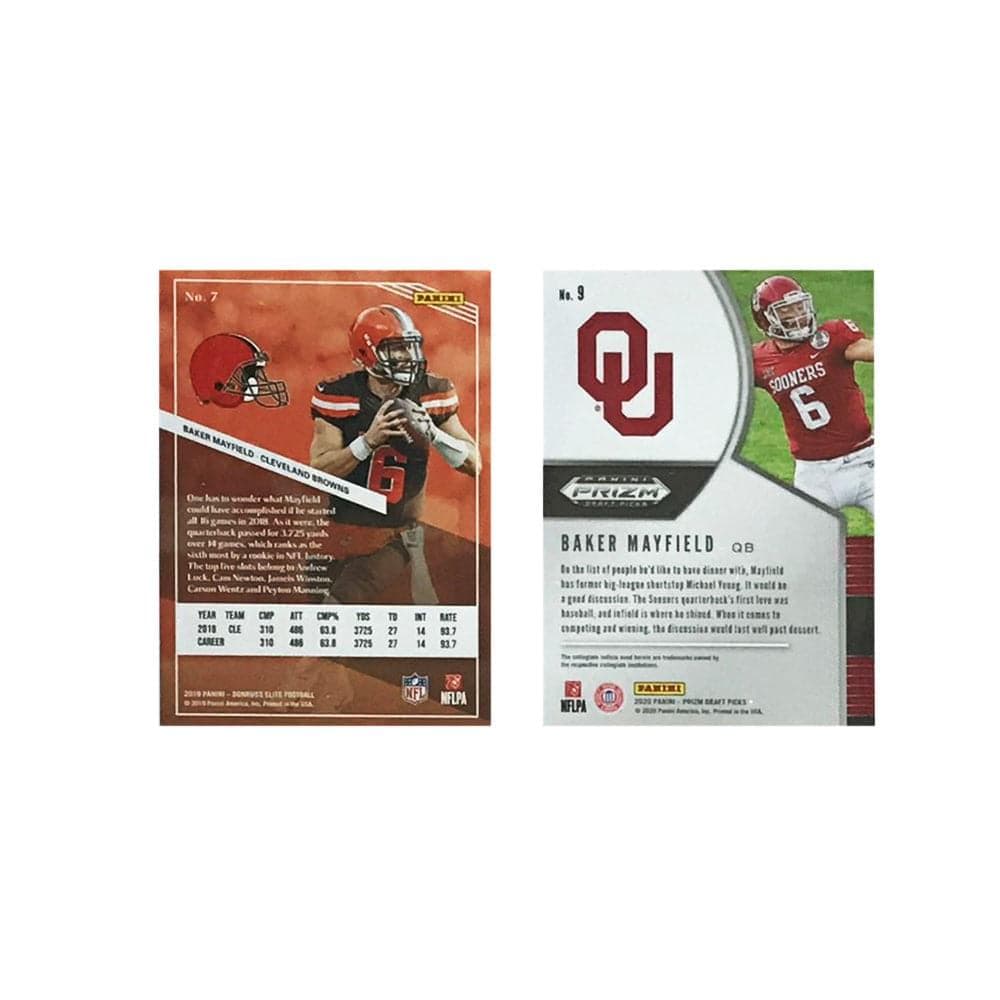 Panini Cards Baker Mayfield Cleveland Browns Panini NFL 2 Premium Card Set