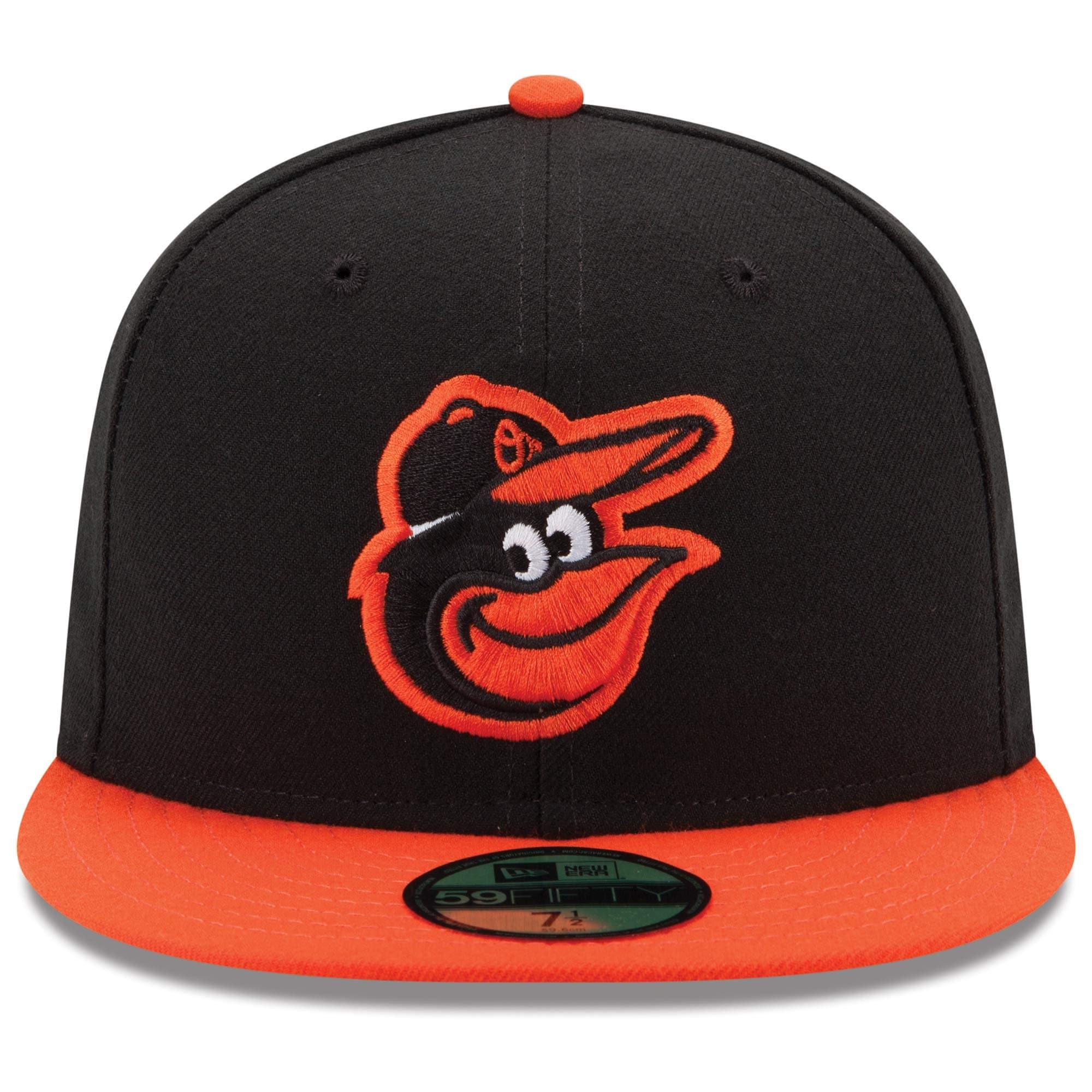 New Era Caps Baltimore Orioles New Era MLB AC On-Field Road 59FIFTY Fitted Hat - Black