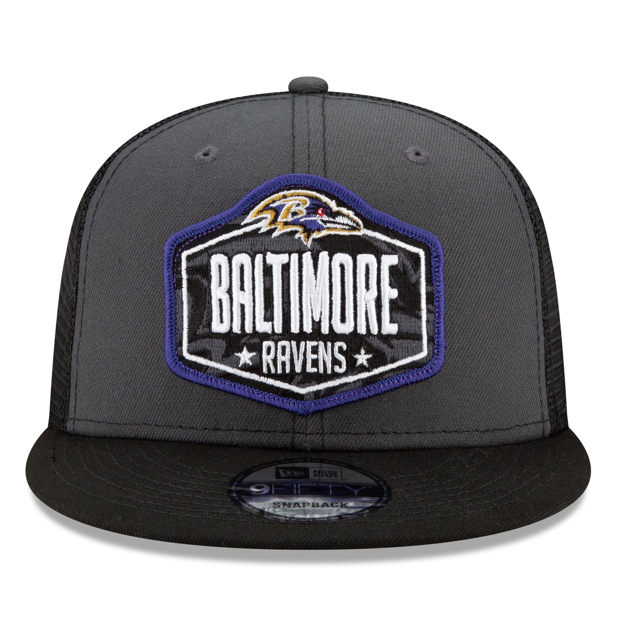 New Era Caps Baltimore Ravens New Era 2021 NFL Draft 9FIFTY Snapback Hat - Graphite