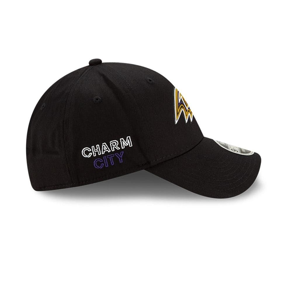 New Era Caps Baltimore Ravens New Era NFL 2020 Draft 9FORTY Stretch Snapback Curve Hat - Black