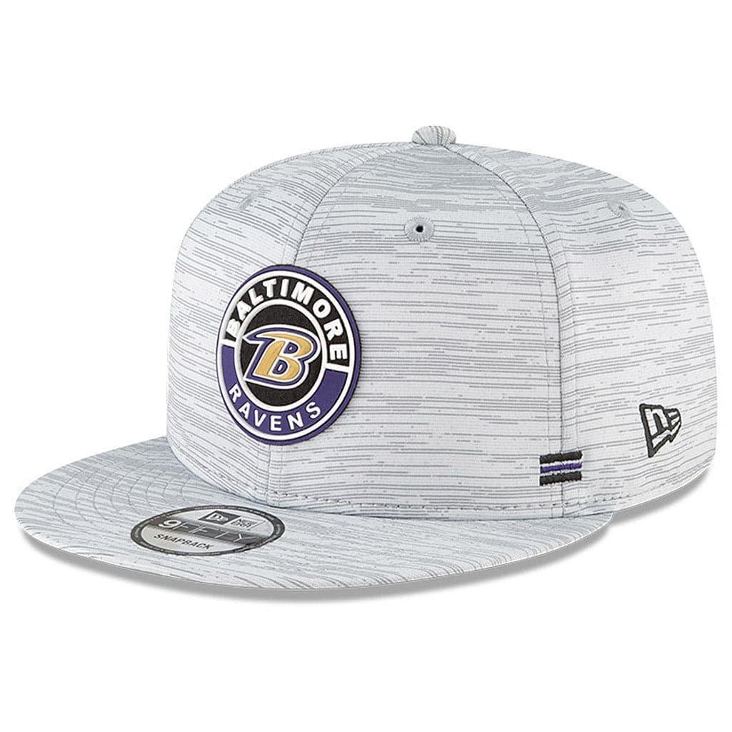 New Era Caps Baltimore Ravens New Era NFL 2020 Sideline 9FIFTY Snapback Hat - Grey