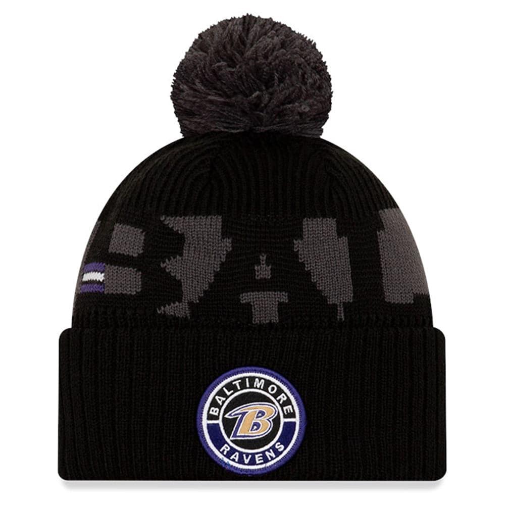 New Era Beanies Baltimore Ravens New Era NFL 2020 Team Colour Sideline Knit Beanie