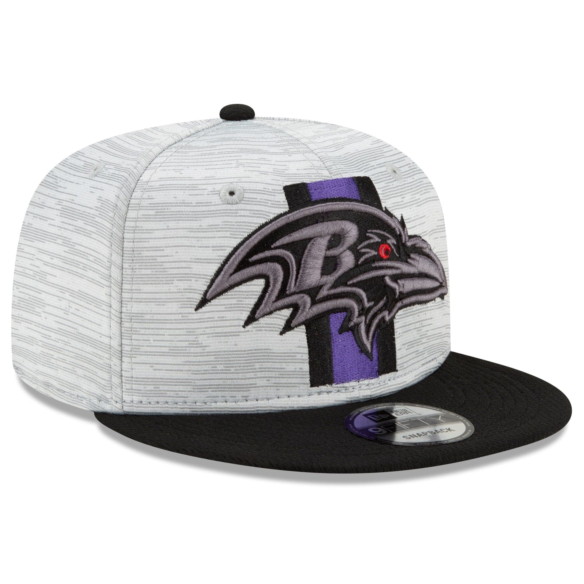 New Era Caps Baltimore Ravens New Era NFL 2021 Training Camp 9FIFTY Snapback Hat - Grey