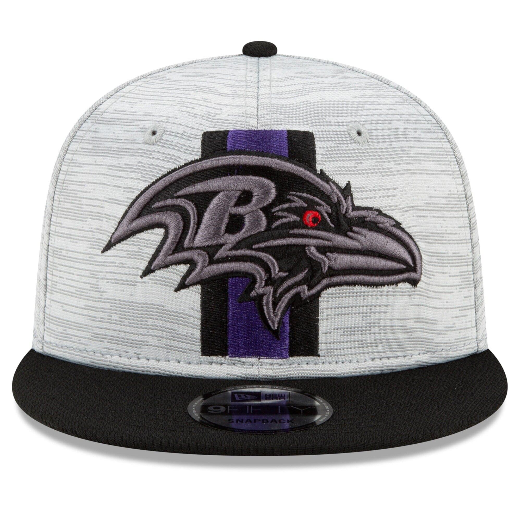 New Era Caps Baltimore Ravens New Era NFL 2021 Training Camp 9FIFTY Snapback Hat - Grey