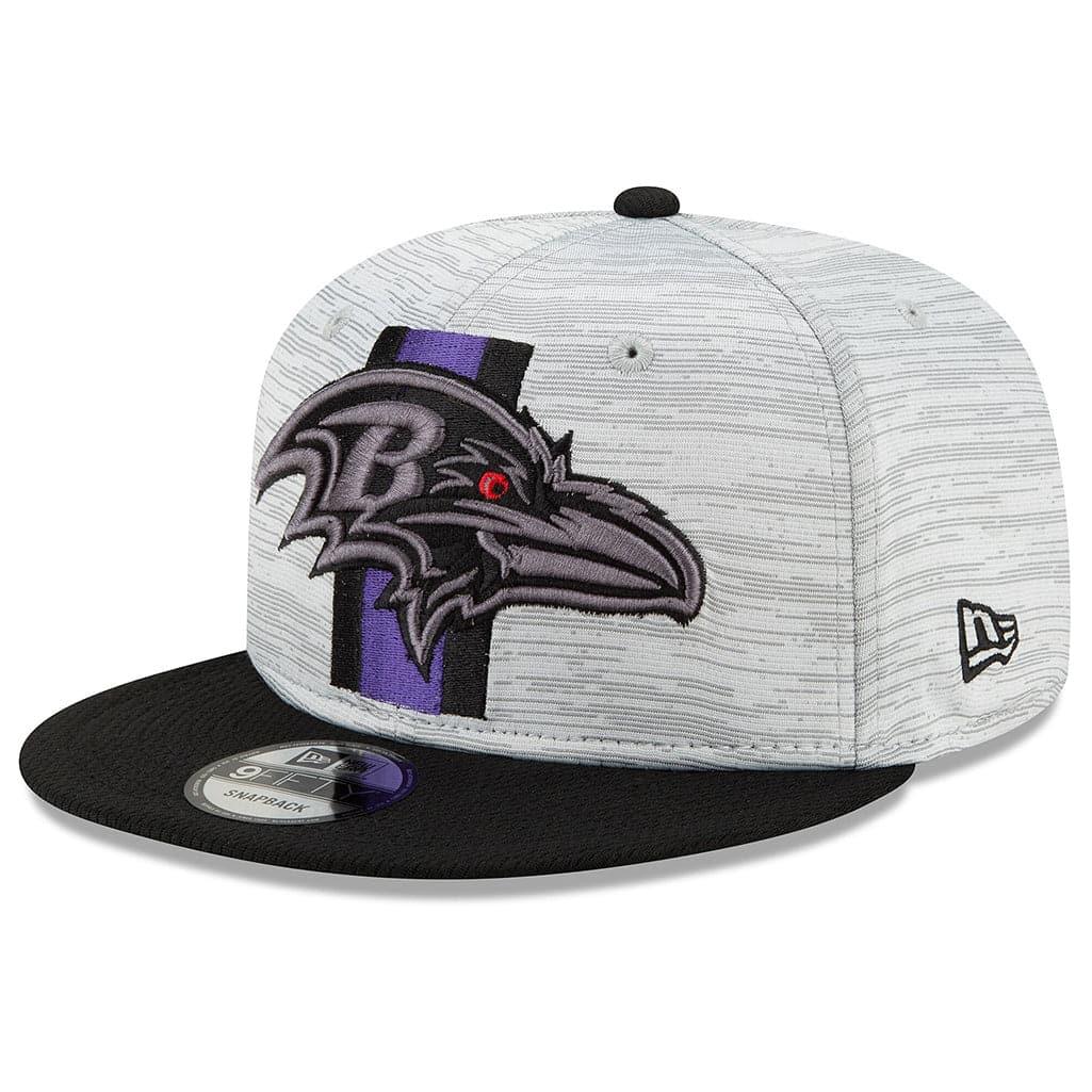 New Era Caps Baltimore Ravens New Era NFL 2021 Training Camp 9FIFTY Snapback Hat - Grey