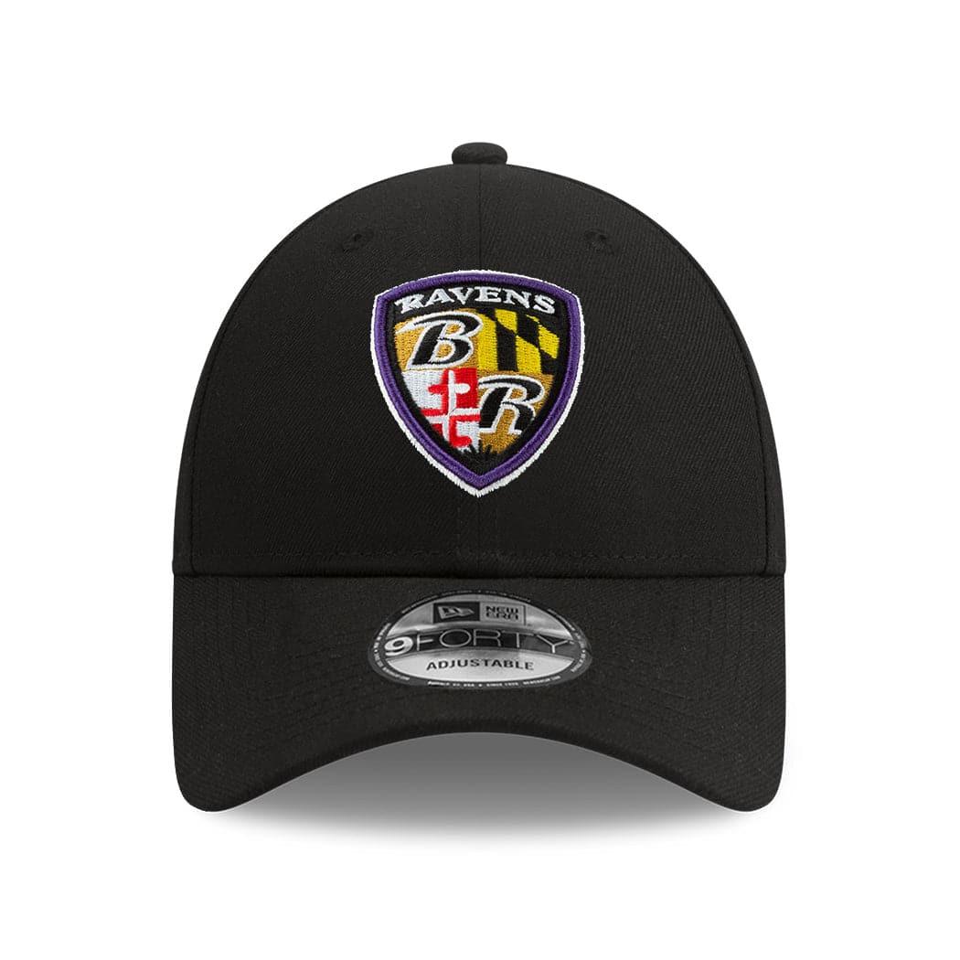 New Era Caps Baltimore Ravens New Era NFL Team Alternate 9FORTY Snapback Curve Hat - Black