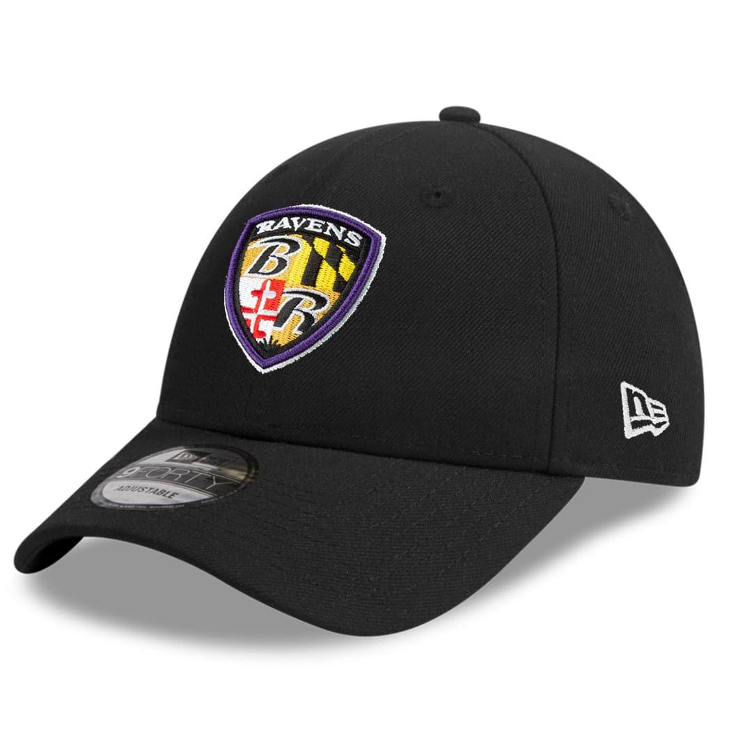 New Era Caps Baltimore Ravens New Era NFL Team Alternate 9FORTY Snapback Curve Hat - Black