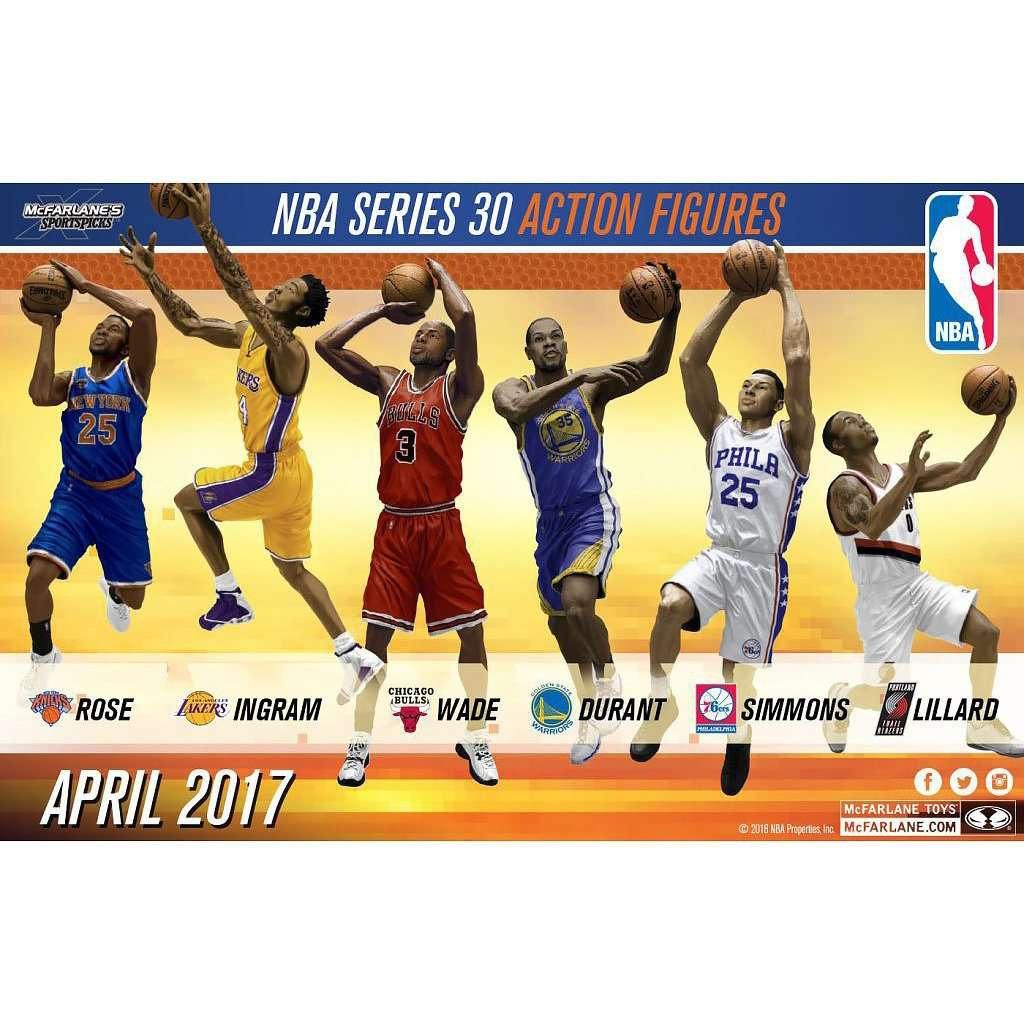 McFarlane Toys Figures Ben Simmons Philadelphia 76ers McFarlane NBA Series 30 7" Figure - White
