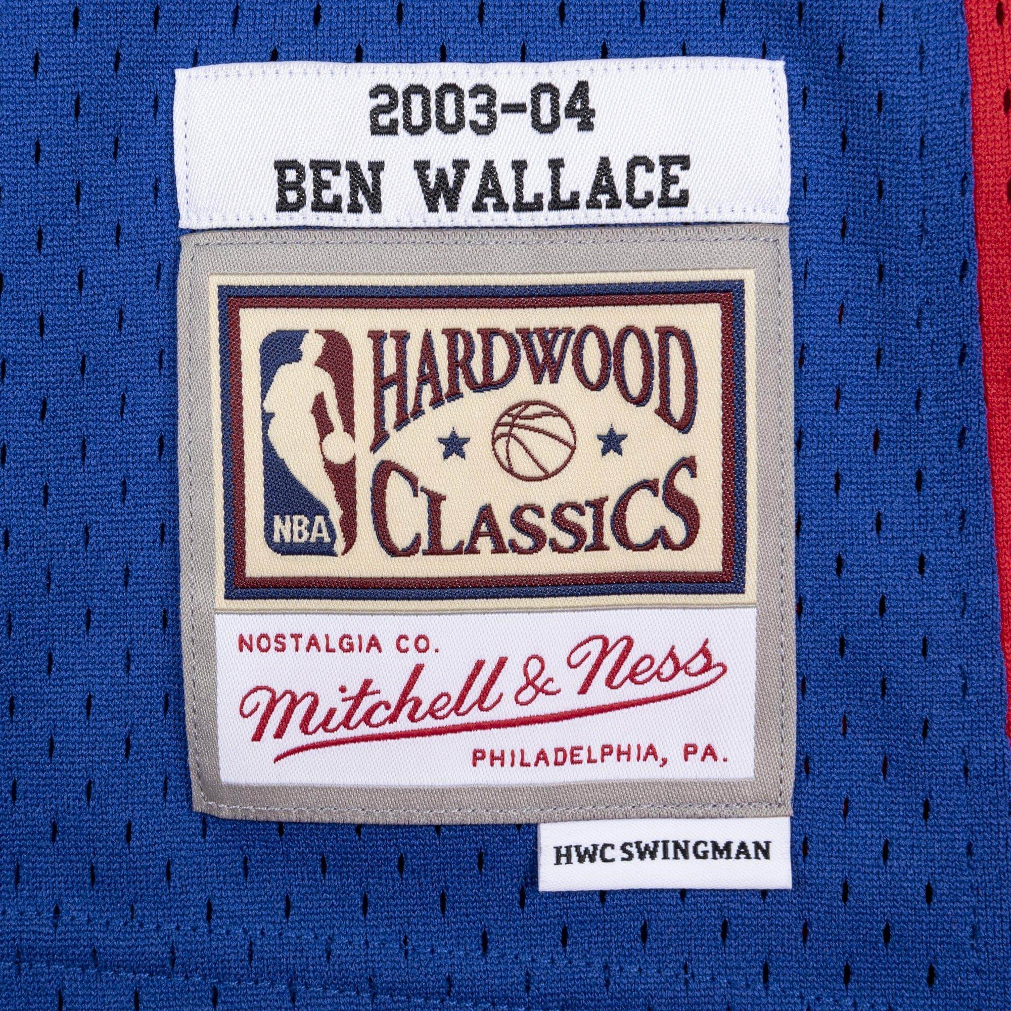 Mitchell And Ness Jerseys Ben Wallace Detroit Pistons 03-04 Road Mitchell & Ness NBA Swingman Jersey - Royal