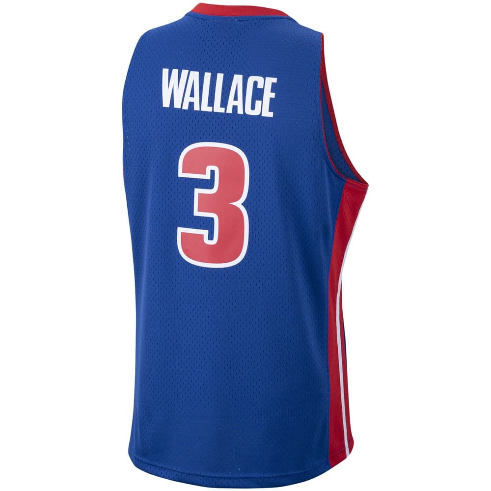 Mitchell And Ness Jerseys Ben Wallace Detroit Pistons 03-04 Road Mitchell & Ness NBA Swingman Jersey - Royal