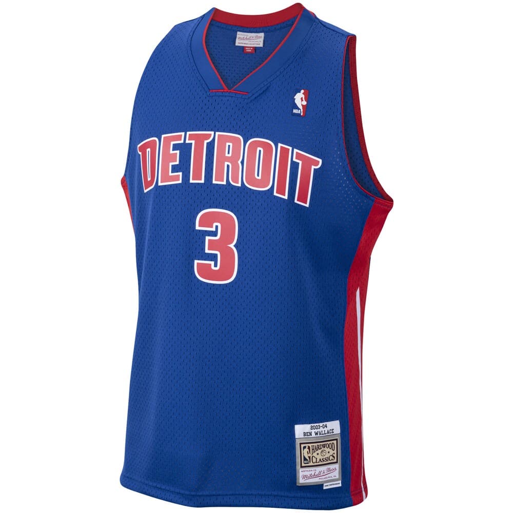 Mitchell And Ness Jerseys Ben Wallace Detroit Pistons 03-04 Road Mitchell & Ness NBA Swingman Jersey - Royal