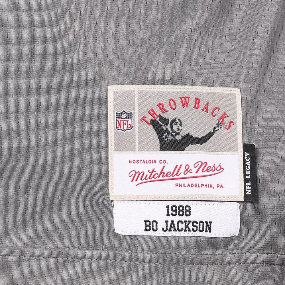 Mitchell And Ness Jerseys Bo Jackson Las Vegas Raiders Mitchell & Ness NFL Metal Works Legacy Jersey - Gunmetal