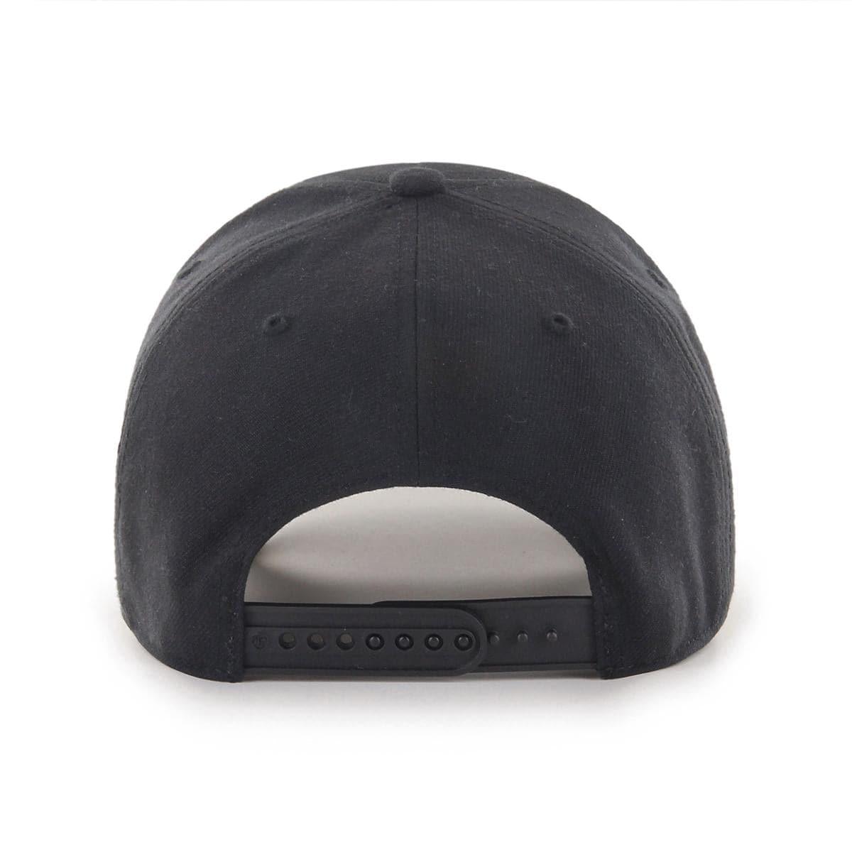 47 Brand Caps Boston Bruins '47 NHL Black On Black MVP DT Pinch Curve Snapback Hat