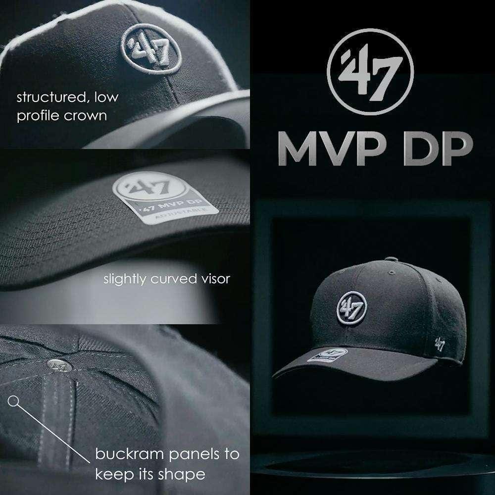 47 Brand Caps Boston Bruins ‘47 NHL Gojo MVP DP Pre-Curved Snapback Hat - Black