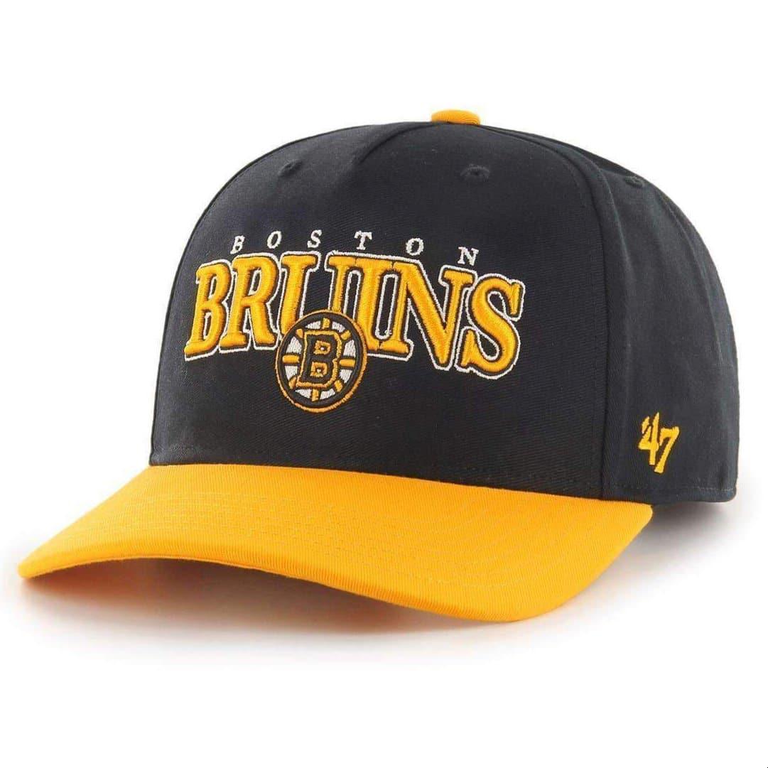 47 Brand Caps Boston Bruins ‘47 NHL Gojo MVP DP Pre-Curved Snapback Hat - Black