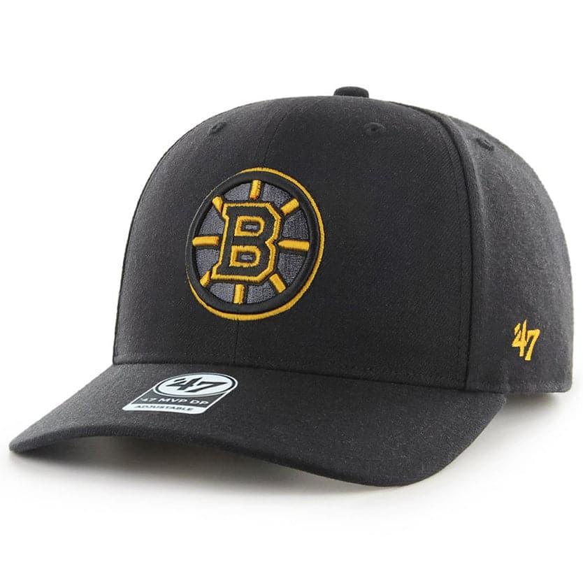 47 Brand Caps Boston Bruins ‘47 NHL Highlight MVP DP Pre-Curved Snapback Hat - Black