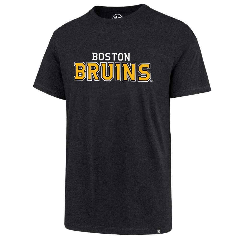 47 Brand T-Shirts Boston Bruins '47 NHL Wordmark Splitter T-Shirt - Black
