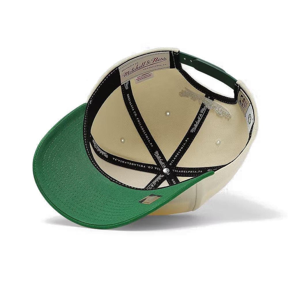 Mitchell And Ness Caps Boston Celtics Mitchell & Ness NBA 78-79 Patch Classic Red Snapback Hat - Vintage White