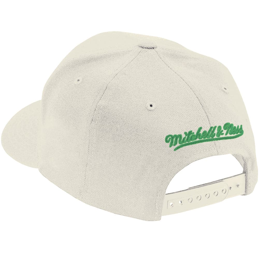 Mitchell And Ness Caps Boston Celtics Mitchell & Ness NBA 78-79 Patch Classic Red Snapback Hat - Vintage White