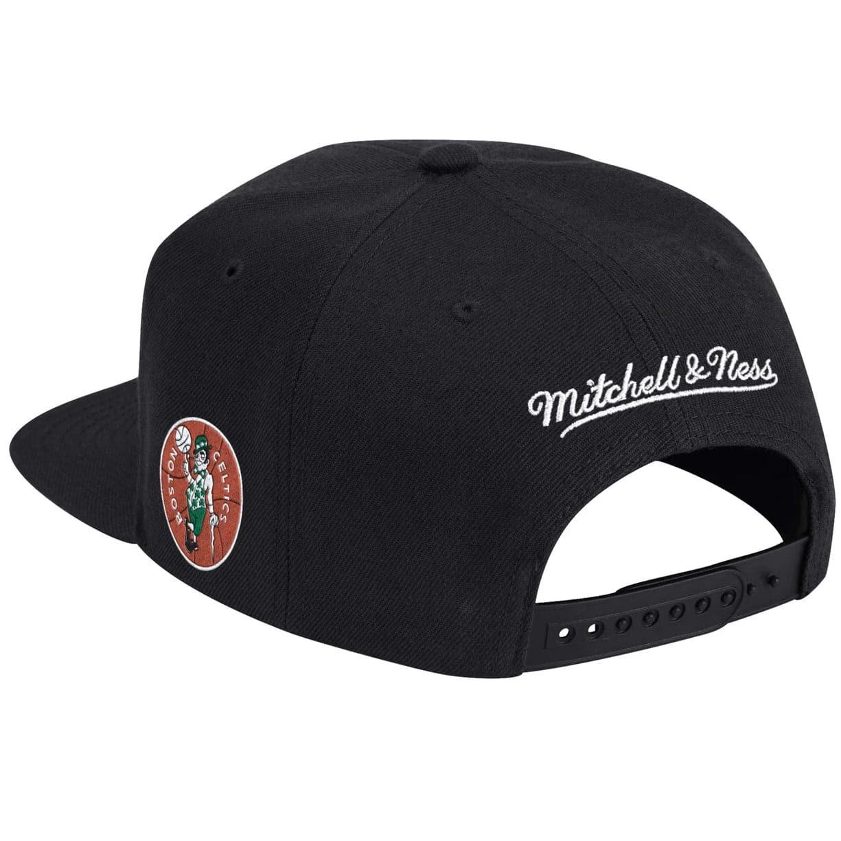 Mitchell And Ness Caps Boston Celtics Mitchell & Ness NBA HWC Wildback Snapback Hat - Black