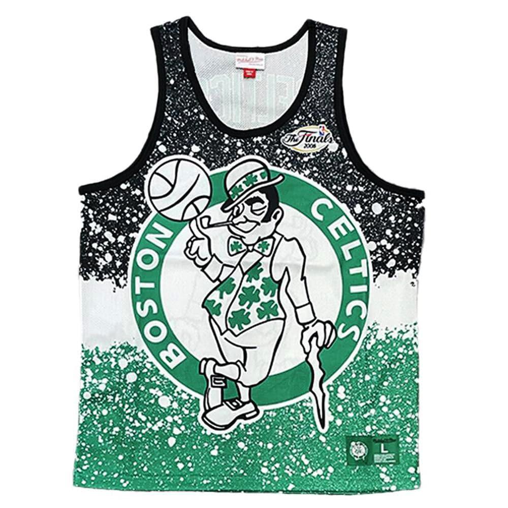 Mitchell And Ness T-Shirts Boston Celtics Mitchell & Ness NBA Jumbotron Subliminated Tank Top