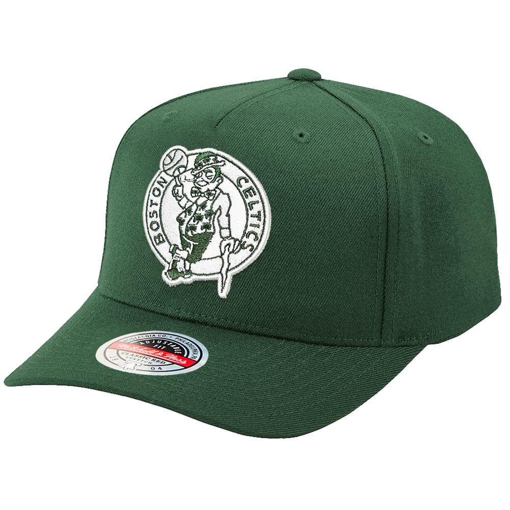 Mitchell And Ness Caps Boston Celtics Mitchell & Ness NBA Team Tonal Classic Red Snapback Hat - Green