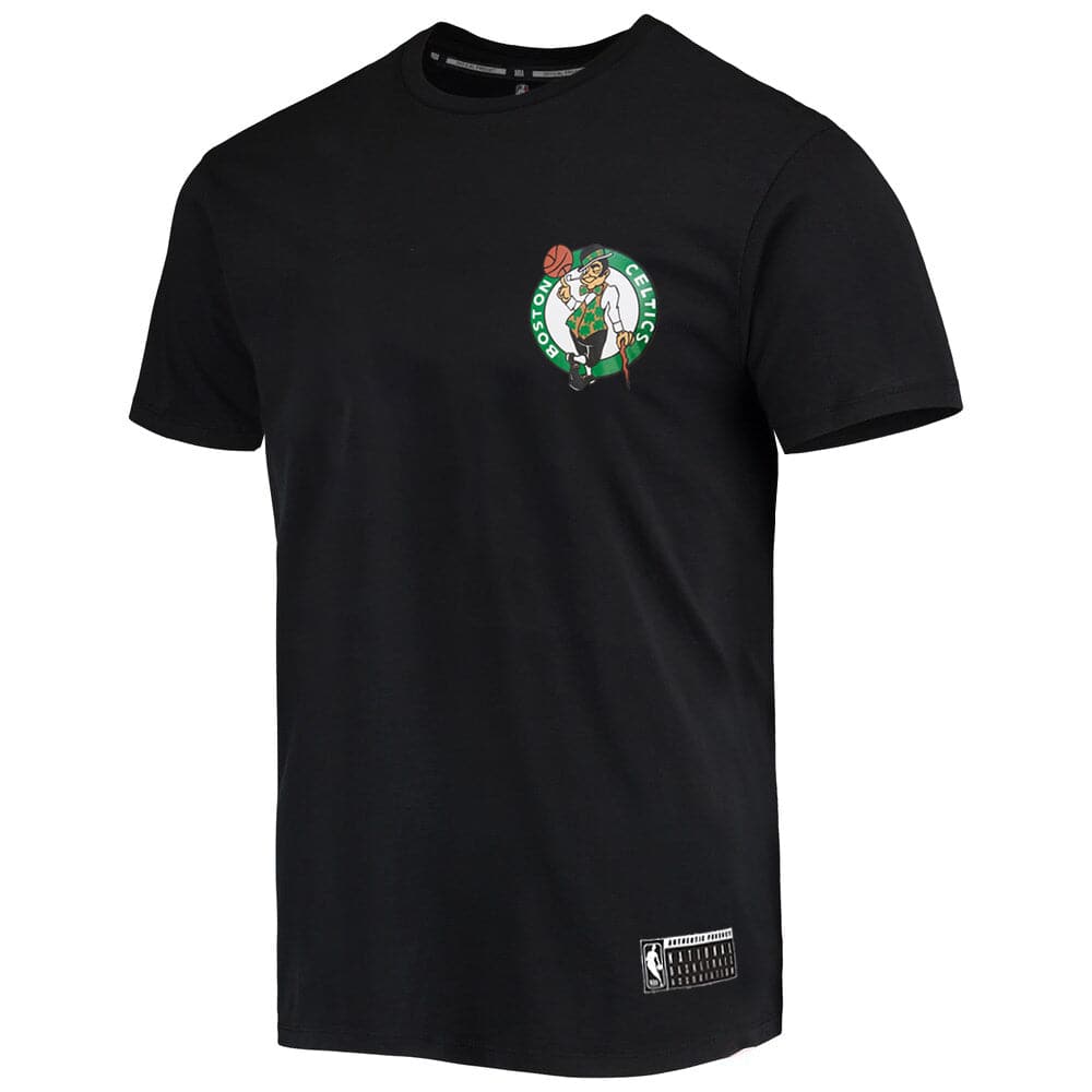 NBA Essentials T-Shirts Boston Celtics NBA Essentials Team Logo Repeat T-Shirt - Black