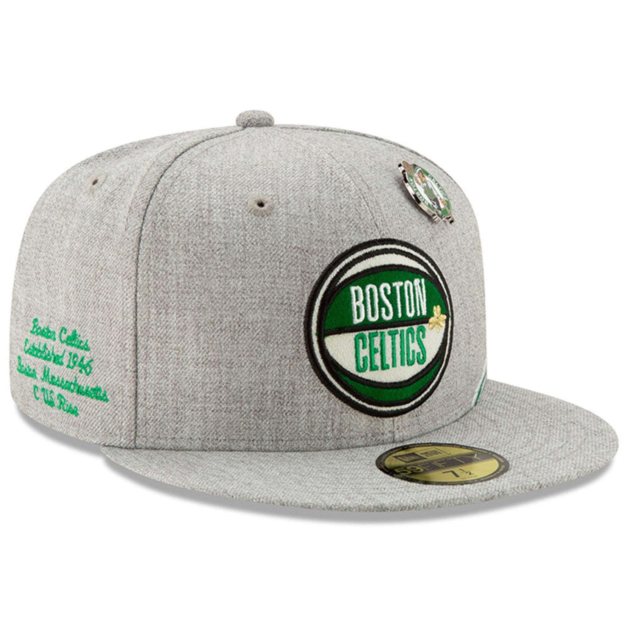 New Era Caps Boston Celtics New Era 2019 NBA Draft 59FIFTY Fitted Hat - Heather