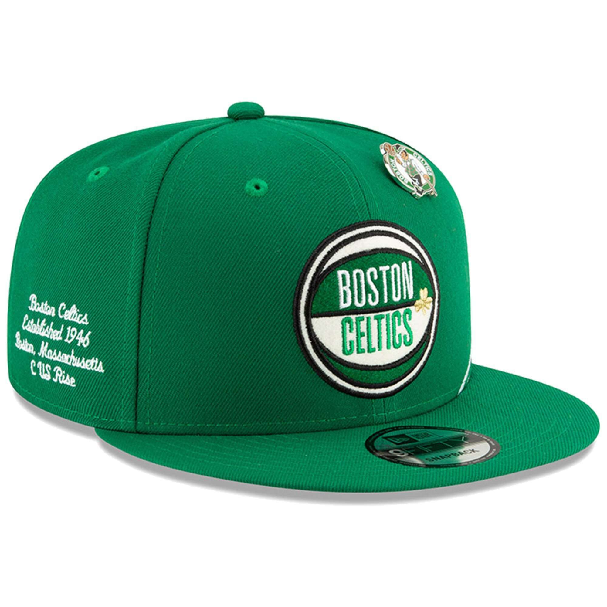 New Era Caps Boston Celtics New Era 2019 NBA Draft 9FIFTY Snapback Hat - Green