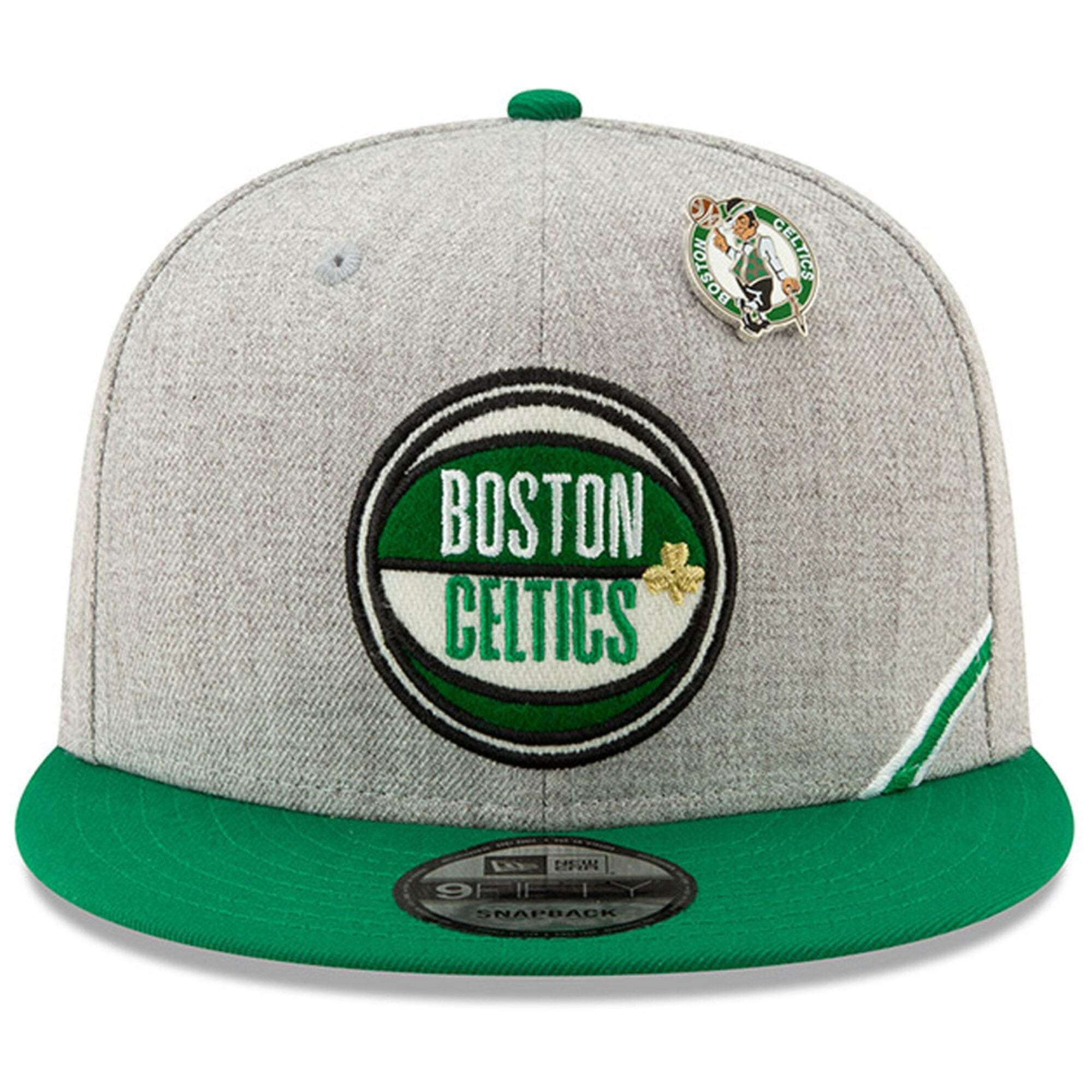 New Era Caps Boston Celtics New Era 2019 NBA Draft 9FIFTY Snapback Hat - Heather