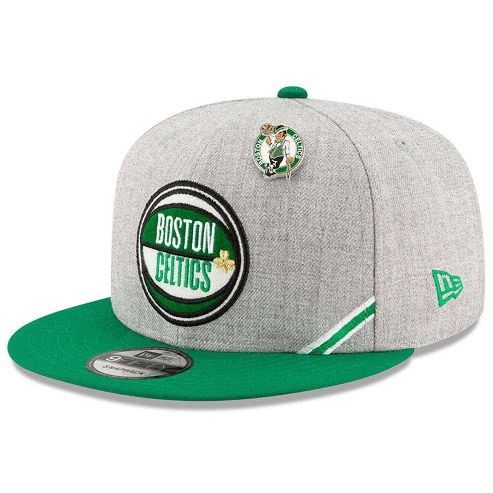 New Era Caps Boston Celtics New Era 2019 NBA Draft 9FIFTY Snapback Hat - Heather