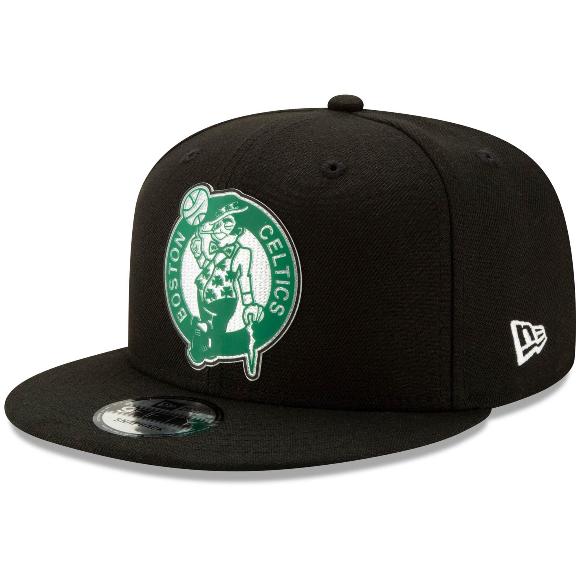 New Era Caps Boston Celtics  New Era NBA 2020 Back Half 9FIFTY Snapback Hat - Black