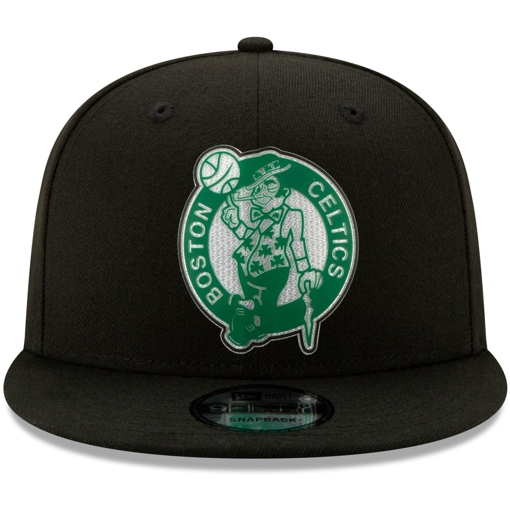 New Era Caps Boston Celtics  New Era NBA 2020 Back Half 9FIFTY Snapback Hat - Black