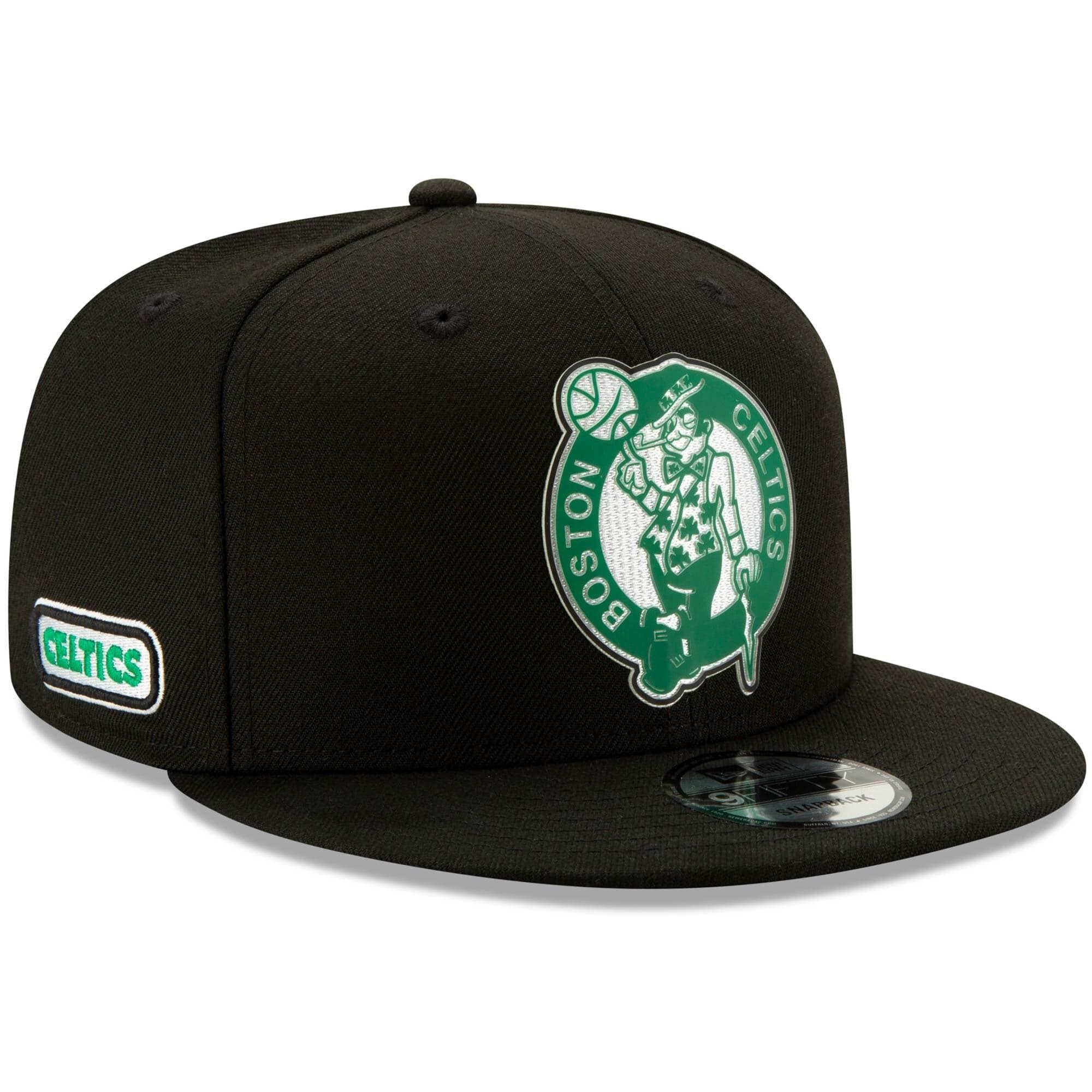 New Era Caps Boston Celtics  New Era NBA 2020 Back Half 9FIFTY Snapback Hat - Black