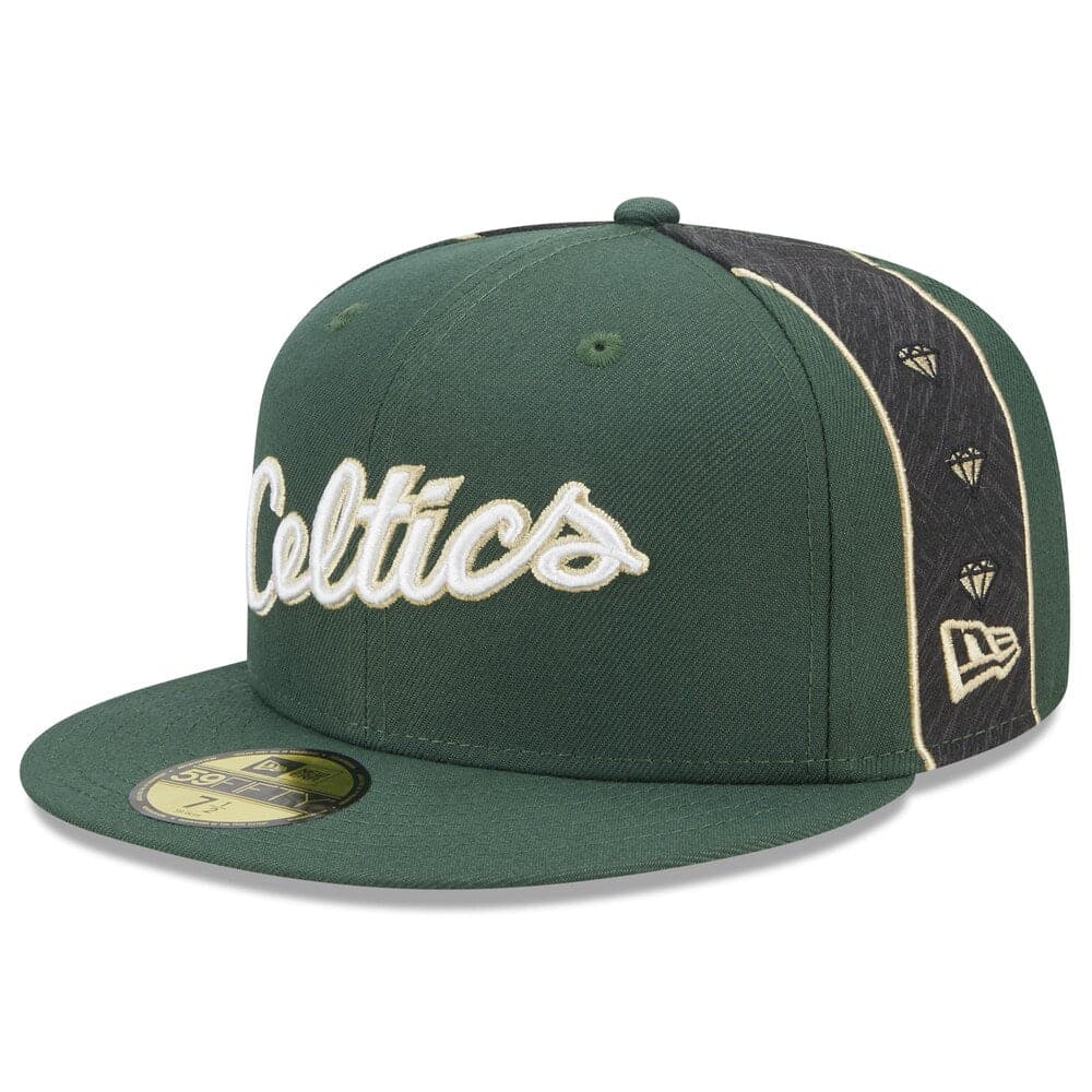 New Era Caps Boston Celtics New Era NBA 22-23 City Edition 59FIFTY Fitted Hat - Green