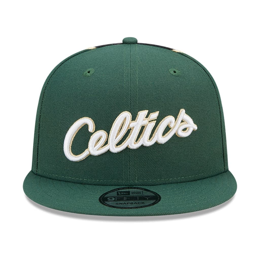 New Era Caps Boston Celtics New Era NBA 22-23 City Edition 9FIFTY Snapback Hat - Green