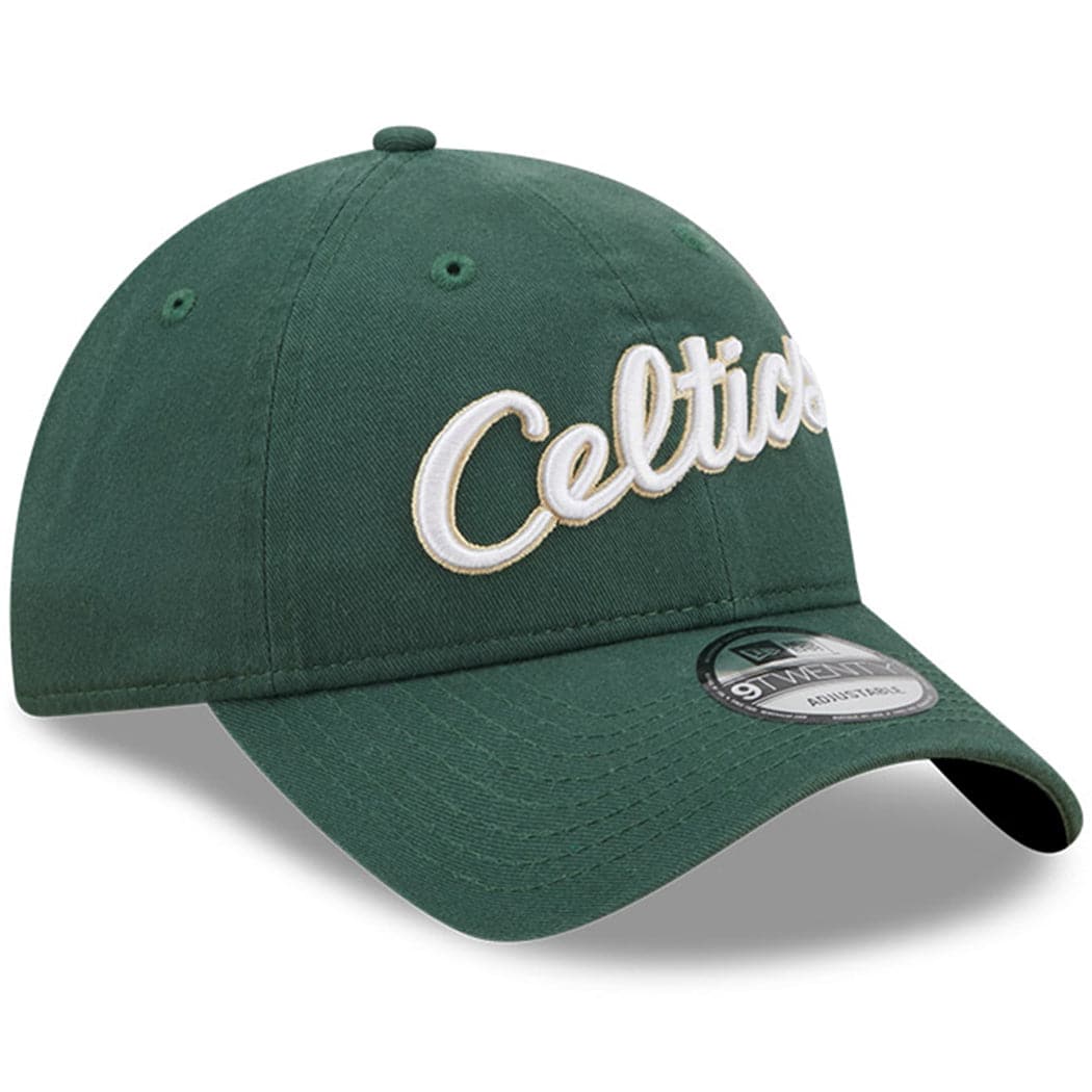 New Era Caps Boston Celtics New Era NBA 22-23 City Edition 9TWENTY Strapback Hat - Green